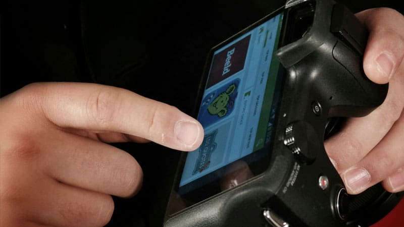 A full touch screen, for taking real photos...