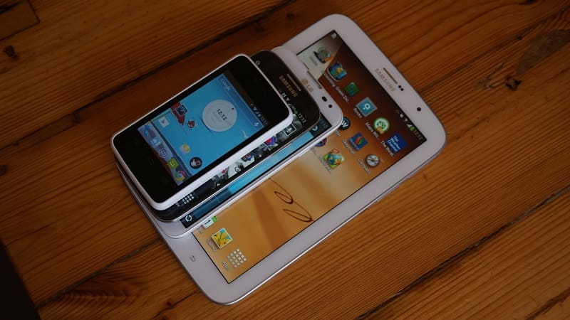Vodafone Smart mini, Samsung Galaxy S4, LG Optimus G Pro and Galaxy Note 8.0