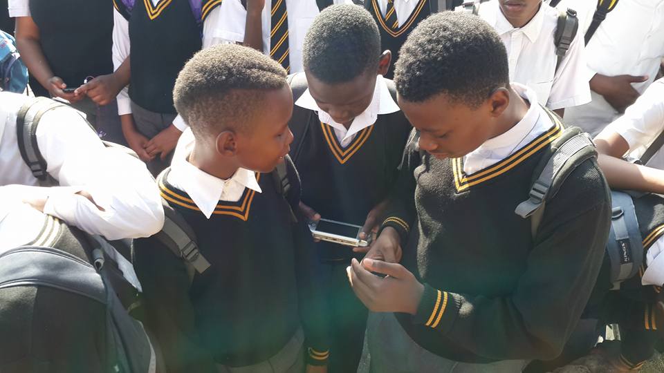 Brightwave activation at a school in Soweto