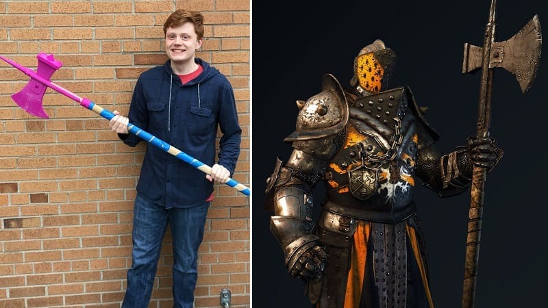Lawbringer poleaxe For Honor 3D Print Header Image 3
