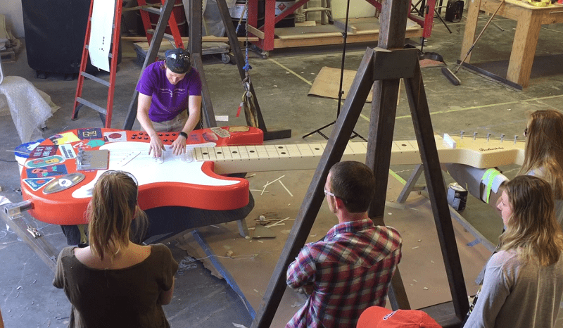 Giant Raspberry Pi Guitar by Chris Riebschlager Pic 5