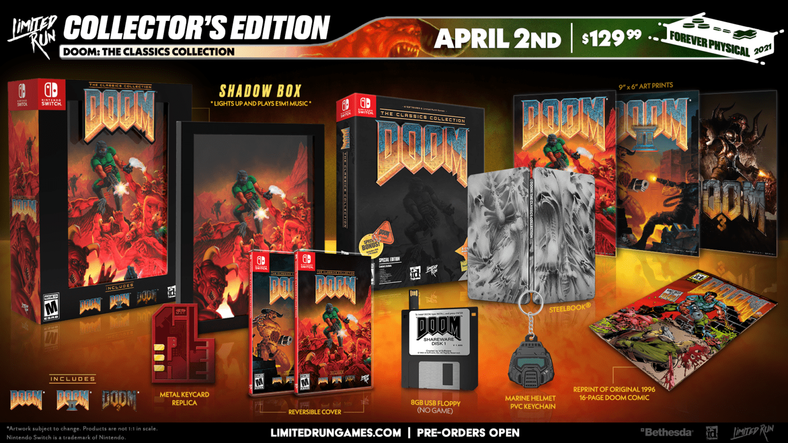 DOOM THE CLASSICS COLLECTION トレカ付き Classic Doom re-release comes with a metal keycard replica - Hypertext