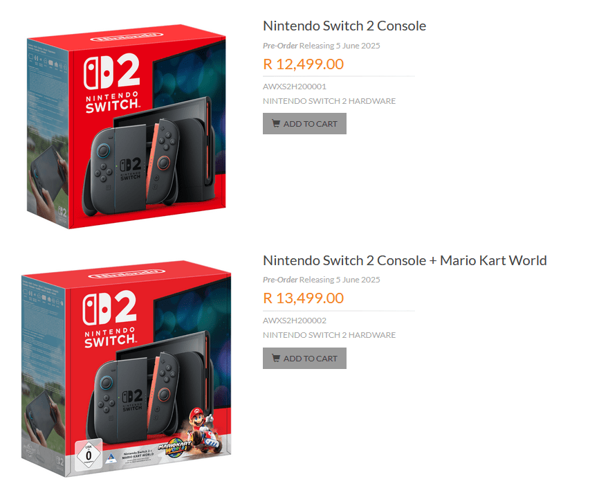 Switch 2 price in South Africa confirmed - Hypertext