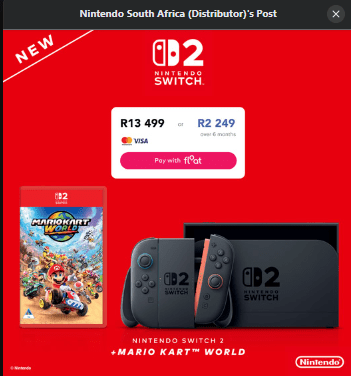 Cheapest ways you can get the Switch 2 in South Africa right now